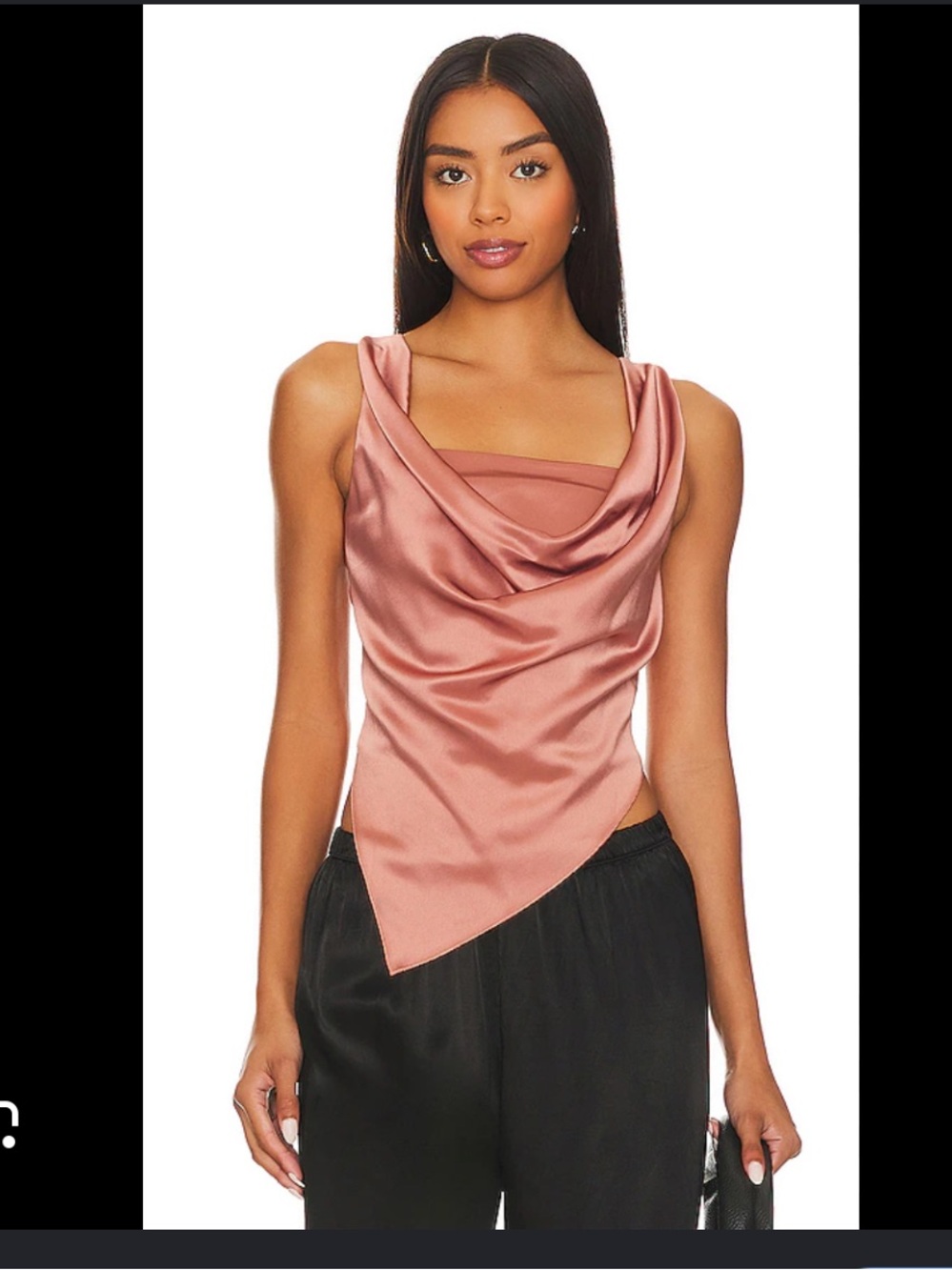 Nanushka Petra Blouse Brown Terra